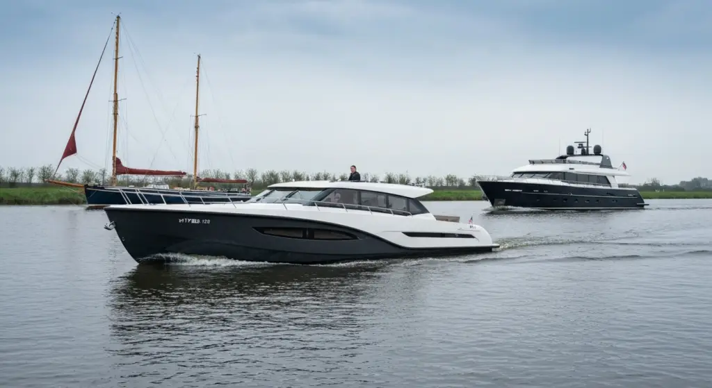 elektrische boot of hybride boot