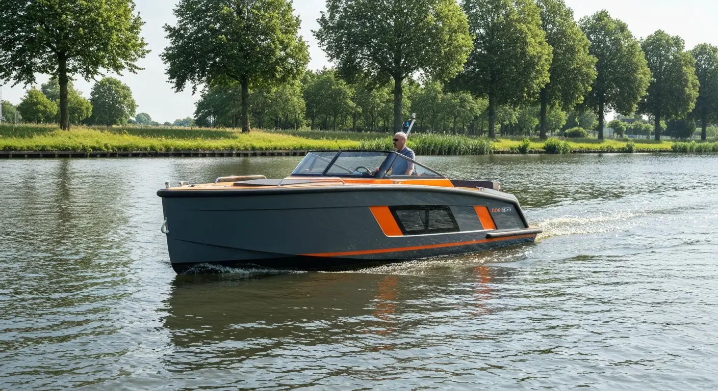 elektrische boot of hybride boot