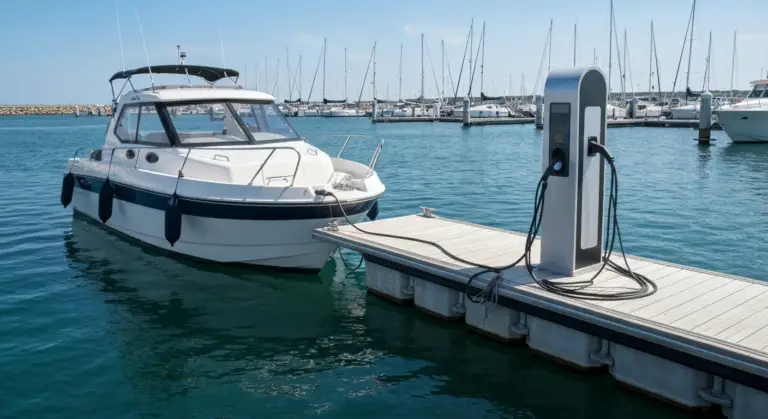 elektrische boot opladen